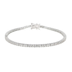 Weißer Topas-Silberarmband (Adela Silber)