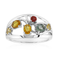 Saphir-Silberring
