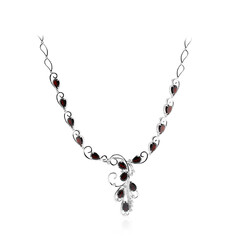 Granat-Silbercollier