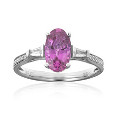 Pinkfarbener Saphir-Goldring (CIRARI)