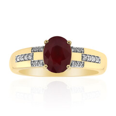 Burmesischer Rubin-Goldring