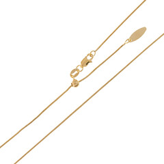 Silber-Schlangenkette - 3,13 g - 60 cm (Länge verstellbar) - vergoldet