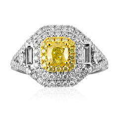 Gelber SI2 Diamant-Goldring (CIRARI)