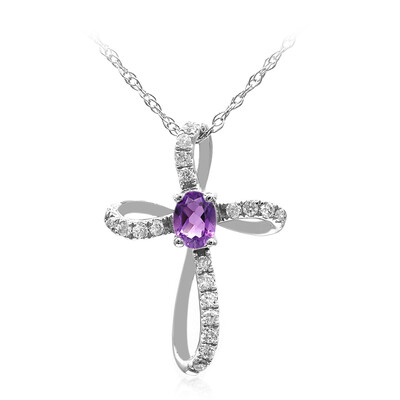 Amethyst-Goldhalskette