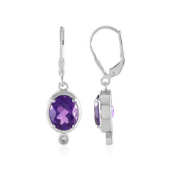 Marokkanischer Amethyst-Silberohrringe