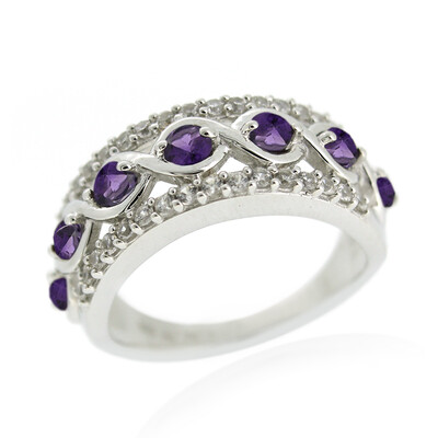 Sambia-Amethyst-Silberring