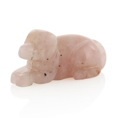 Rosenquarz-Hund