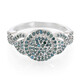 Fancy-Diamant-Silberring