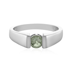 Grüner Amethyst-Silberring