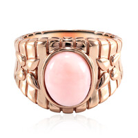 Pinkfarbener Opal-Silberring (TPC)