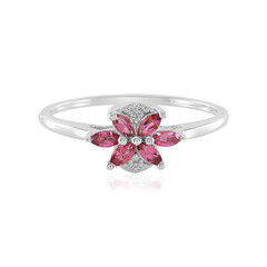 Brasilianischer Pinkfarbener Turmalin-Silberring
