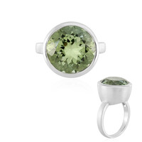 Grüner Amethyst-Silberring