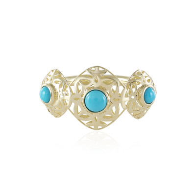 Sleeping Beauty-Türkis-Goldring (Ornaments by de Melo)
