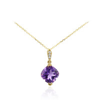 Amethyst-Goldhalskette