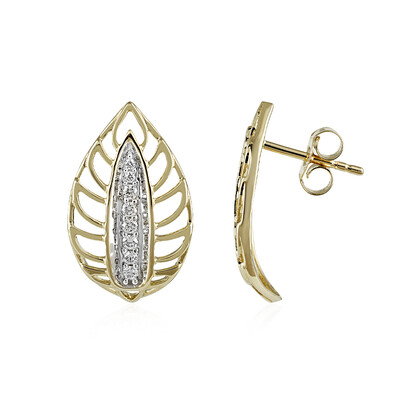 Lupenreiner (F) Brillant-Goldohrringe (LUCENT DIAMONDS)