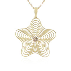 I2 Champagner-Brillant-Goldhalskette (Ornaments by de Melo)