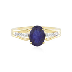 Blauer Madagaskar-Saphir-Silberring