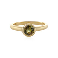 Gelber Tansanit-Goldring