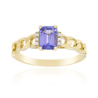 AAA-Tansanit-Goldring (CIRARI)