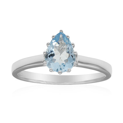 AAA-Brasilianischer Aquamarin-Goldring