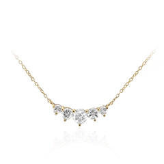 Weißer Topas-Silbercollier