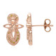 Fancy-Diamant-Silberohrringe