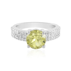 Ouro Verde-Quarz-Silberring