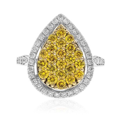 Gelber SI2 Diamant-Goldring (CIRARI)