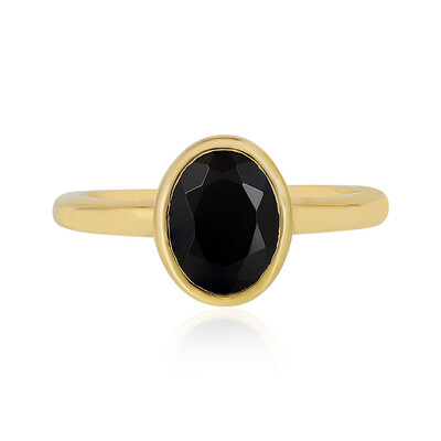 Schwarzer Onyx-Silberring