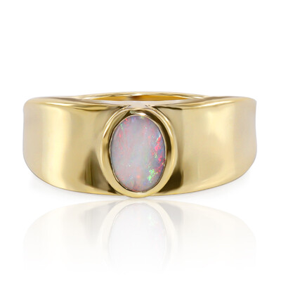 Lightning Ridge-Schwarzer Crystal-Opal-Goldring (Mark Tremonti)