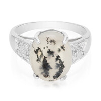 Dendriten-Achat-Silberring