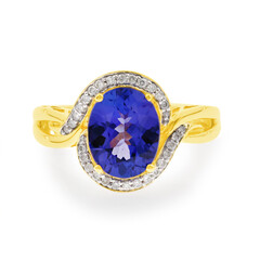 AAA-Tansanit-Goldring (CIRARI)