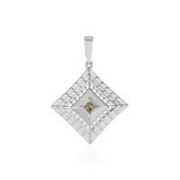 I2 Champagner-Diamant-Goldanhänger (Ornaments by de Melo)