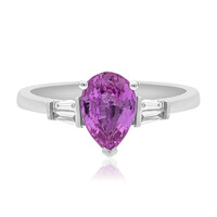 Pinkfarbener Saphir-Goldring (CIRARI)
