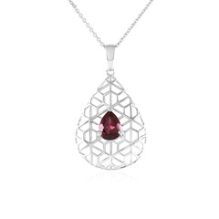 Himbeer-Rhodolith-Goldhalskette (Ornaments by de Melo)