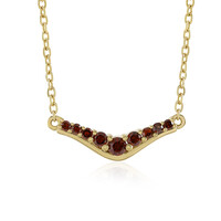 Roter I3 Diamant-Silbercollier