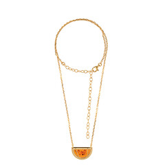Baltischer Cognac-Bernstein-Silbercollier
