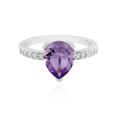 Lavendel-Amethyst-Silberring