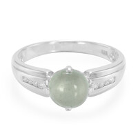 Aquamarin-Herren-Silberring
