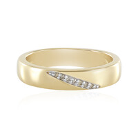 I3 Schokoladen-Diamant-Silberring