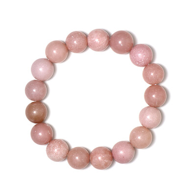 Pinkfarbener Aragonit-Armband