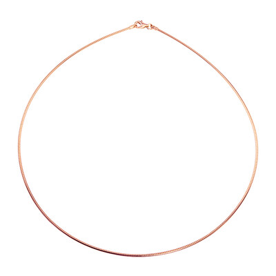 Silber-Schlangenkette - 45 cm - 6,518 g - rosévergoldet (MONOSONO COLLECTION)