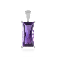 Sambia-Amethyst-Silberanhänger