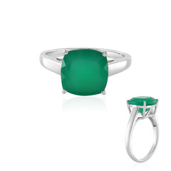 Grüner Onyx-Silberring