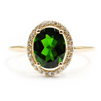 Russischer Diopsid-Goldring