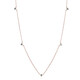 Himmelblauer I2 Diamant-Goldhalskette