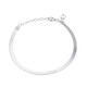 Weißer Topas-Silberarmband