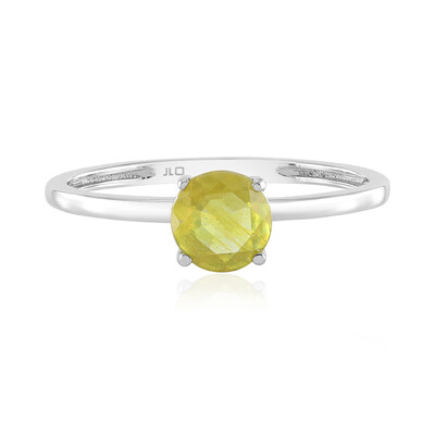Gelber Saphir-Platinring