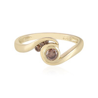 I2 Champagner-Diamant-Goldring (de Melo)