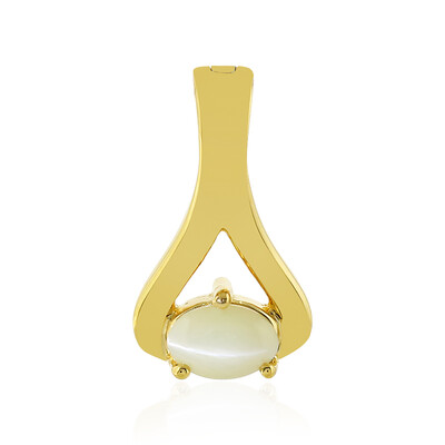Chrysoberyll-Katzenauge-Silberanhänger